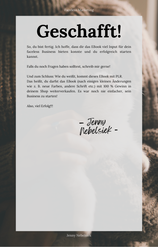 E-Book: All in One Leitfaden Faceless Marketing