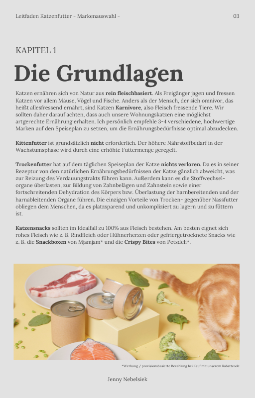 E-Book: Leitfaden Katzenfutter - Markenauswahl